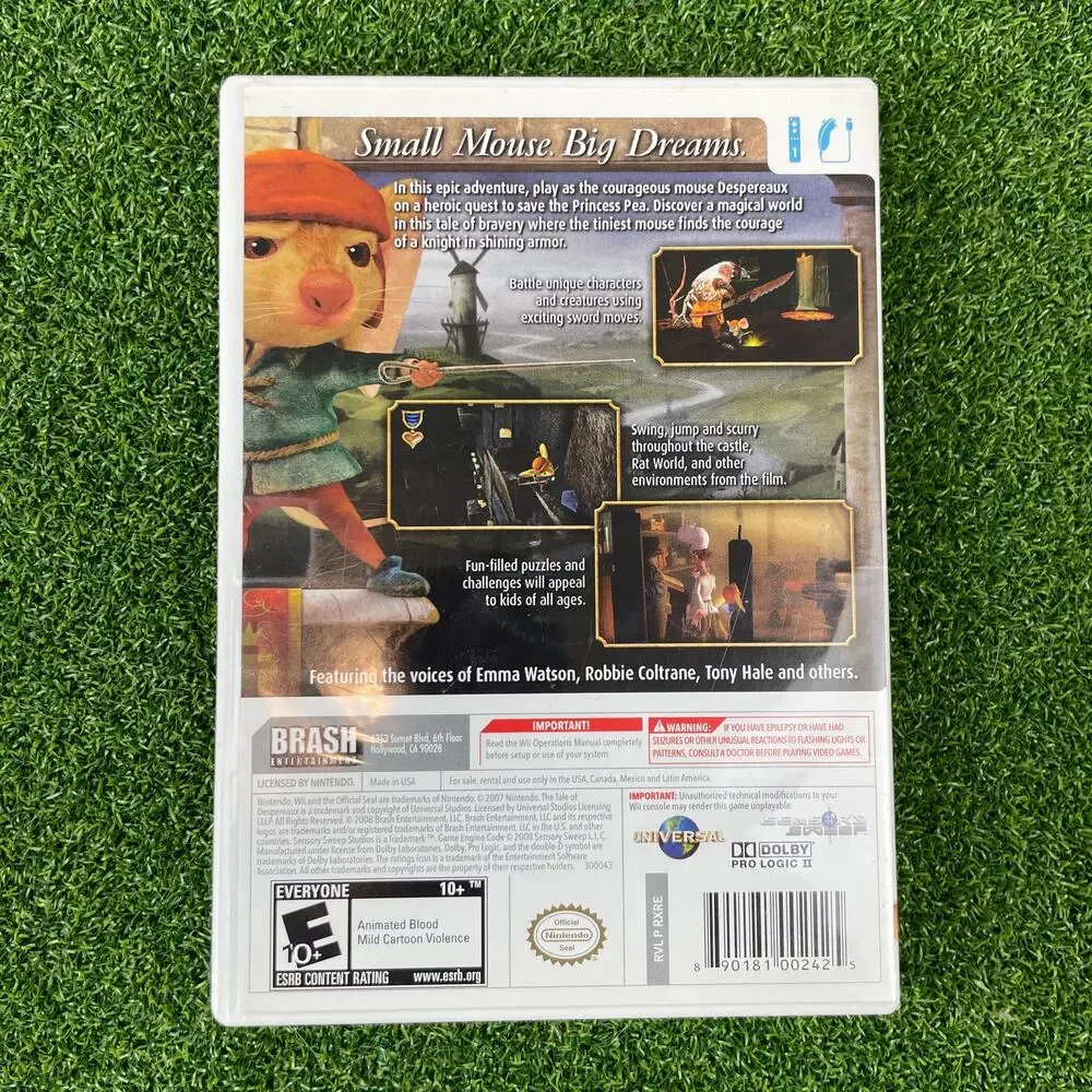 Tale of Despereaux Nintendo Wii 2008 Complete Tested
